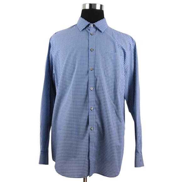 Van Heusen Cotton Polyester Long Sleeve Button Shirt Mens 17-17.5 XL - Picture 1 of 6